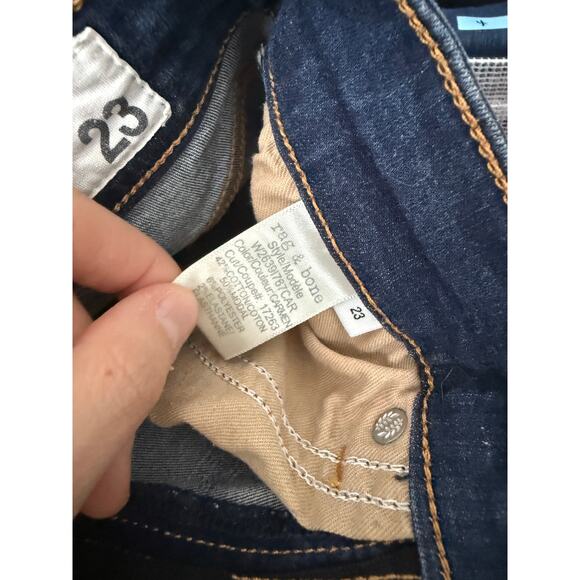 Rag & Bone Epic Nina High Rise Skinny Jeans Ashland Dark Wash 23 Classic Clean - Picture 6 of 7